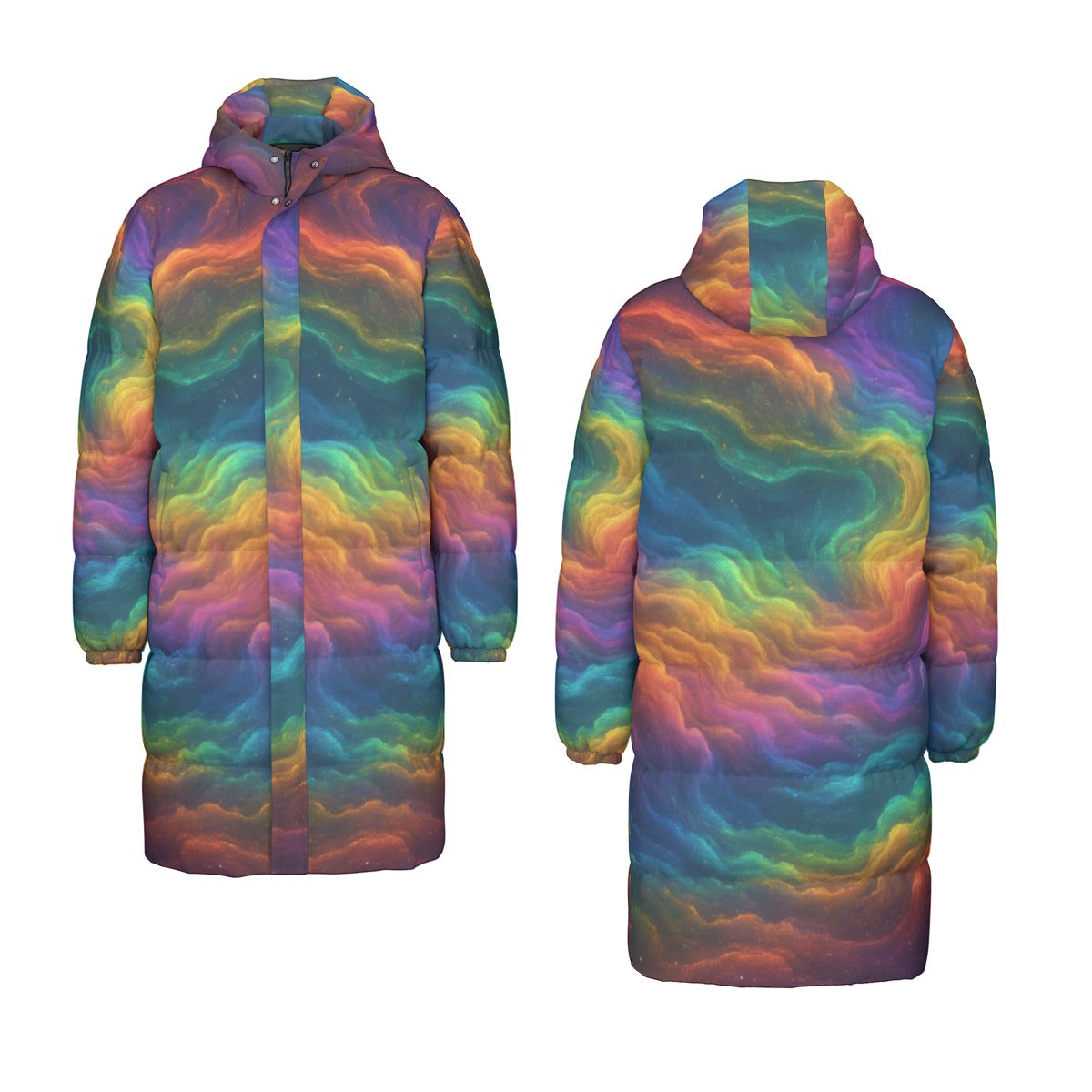 Unisex Long Down Jacket