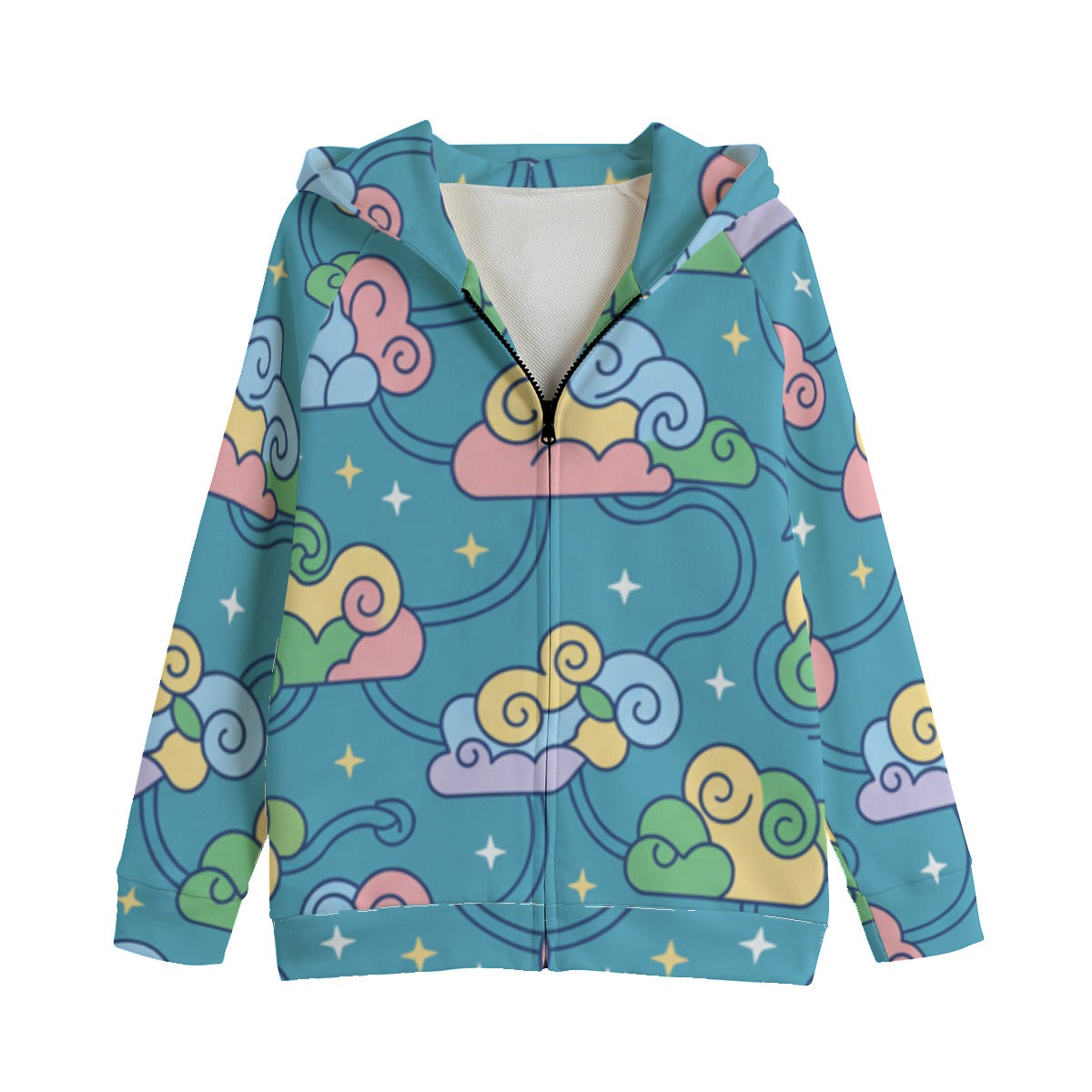 Kid's Zip Up Raglan Sleeve Hoodie | 310GSM Cotton