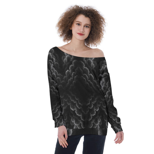 Women's Off-Shoulder Sweatshirt