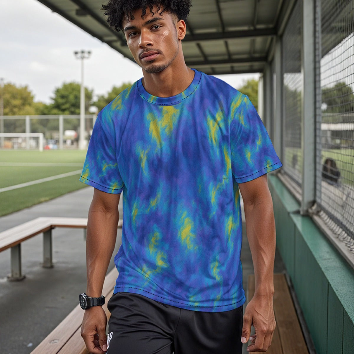 Unisex Drop Shoulder Crew Neck T-Shirt