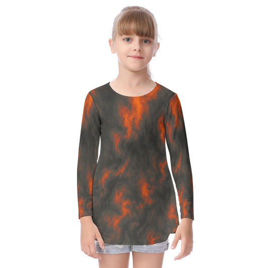 Unisex Kid's Long Sleeve O-neck T-shirt
