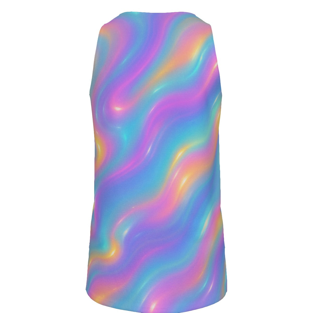 Men's Curved Hem Long Tank Top