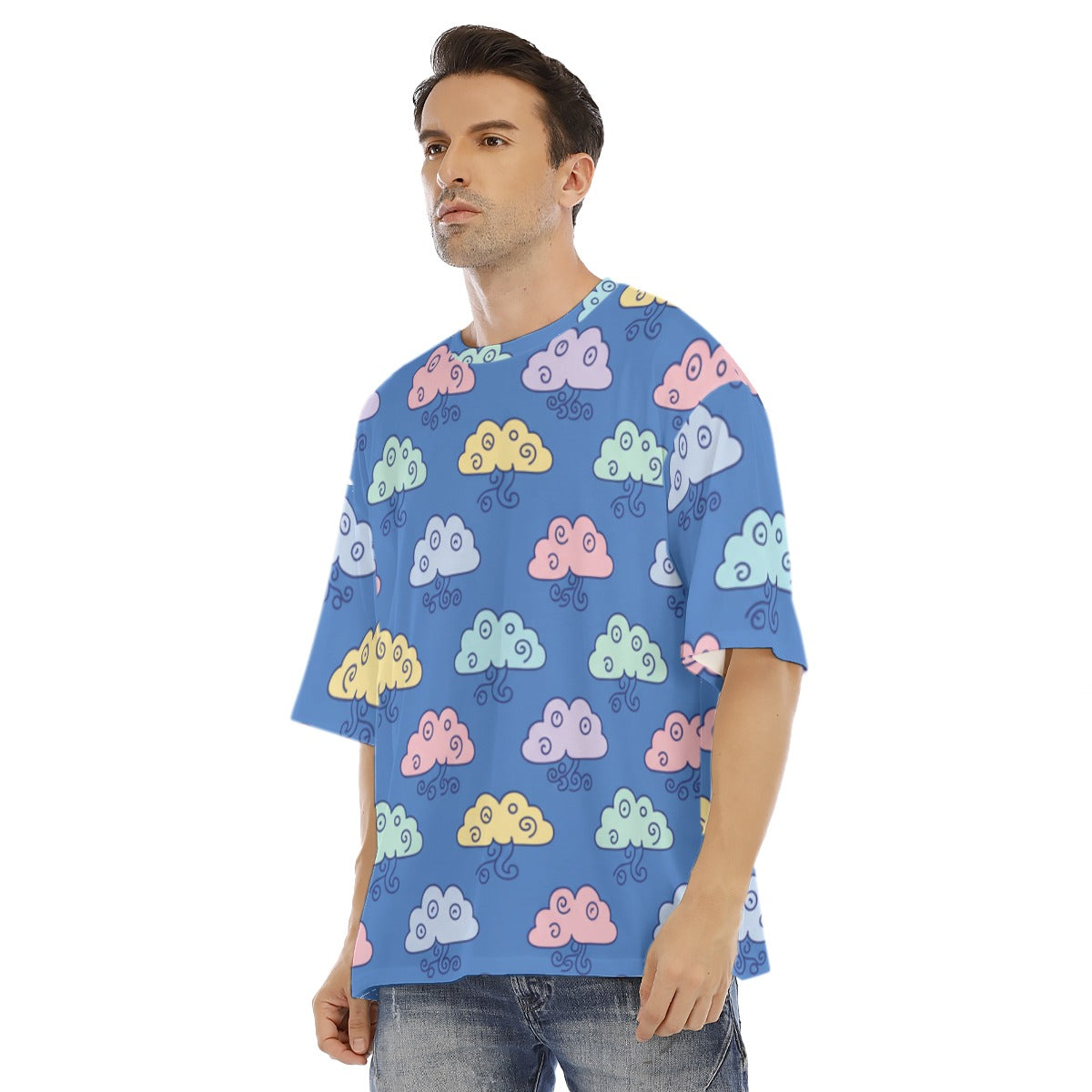 Men's Drop Shoulder T-shirt With Short Sleeve
