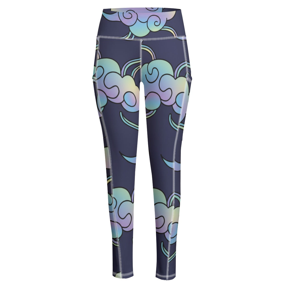 Functional Women's Yoga Leggings With Side Pockets|210GSM