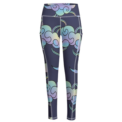 Functional Women's Yoga Leggings With Side Pockets|210GSM