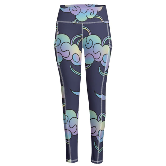 Functional Women's Yoga Leggings With Side Pockets|210GSM