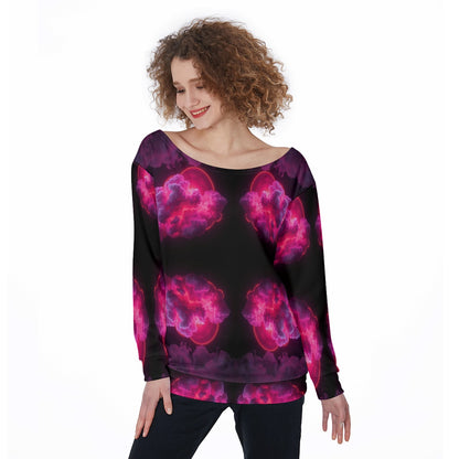 Women's Off-Shoulder Sweatshirt