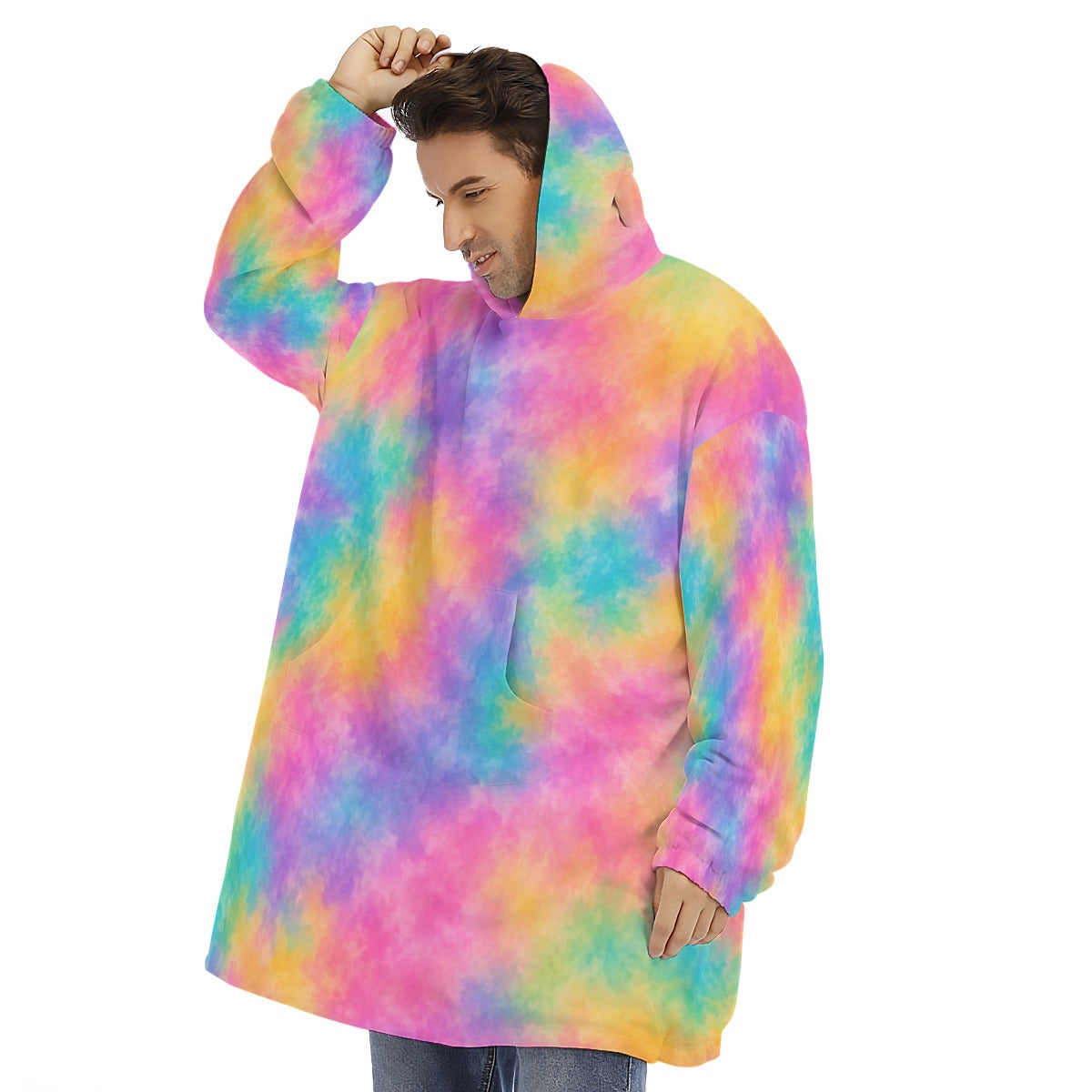 Unisex Sherpa-Fleece Hoodie Blanket - view 3