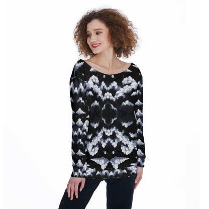 Women's Off-Shoulder Sweatshirt