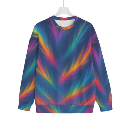 Unisex Drop-shoulder Knitted Fleece Sweater - view 1