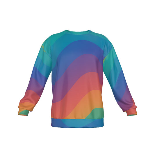 Men's Drop Shoulder Round Neck Long-Sleeved Sweatshirt