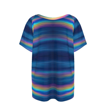 Women's Round Neck T-shirt With Raglan Sleeve