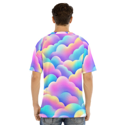 Men's Raglan Sleeve T-shirt With Button Closure