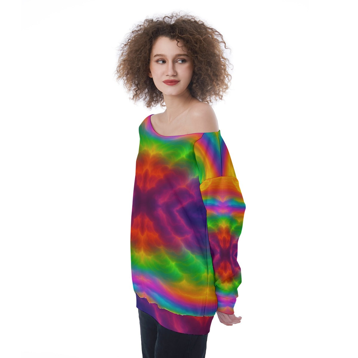 Women's Off-Shoulder Sweatshirt