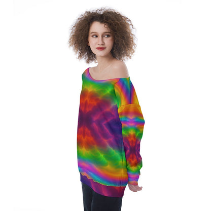 Women's Off-Shoulder Sweatshirt