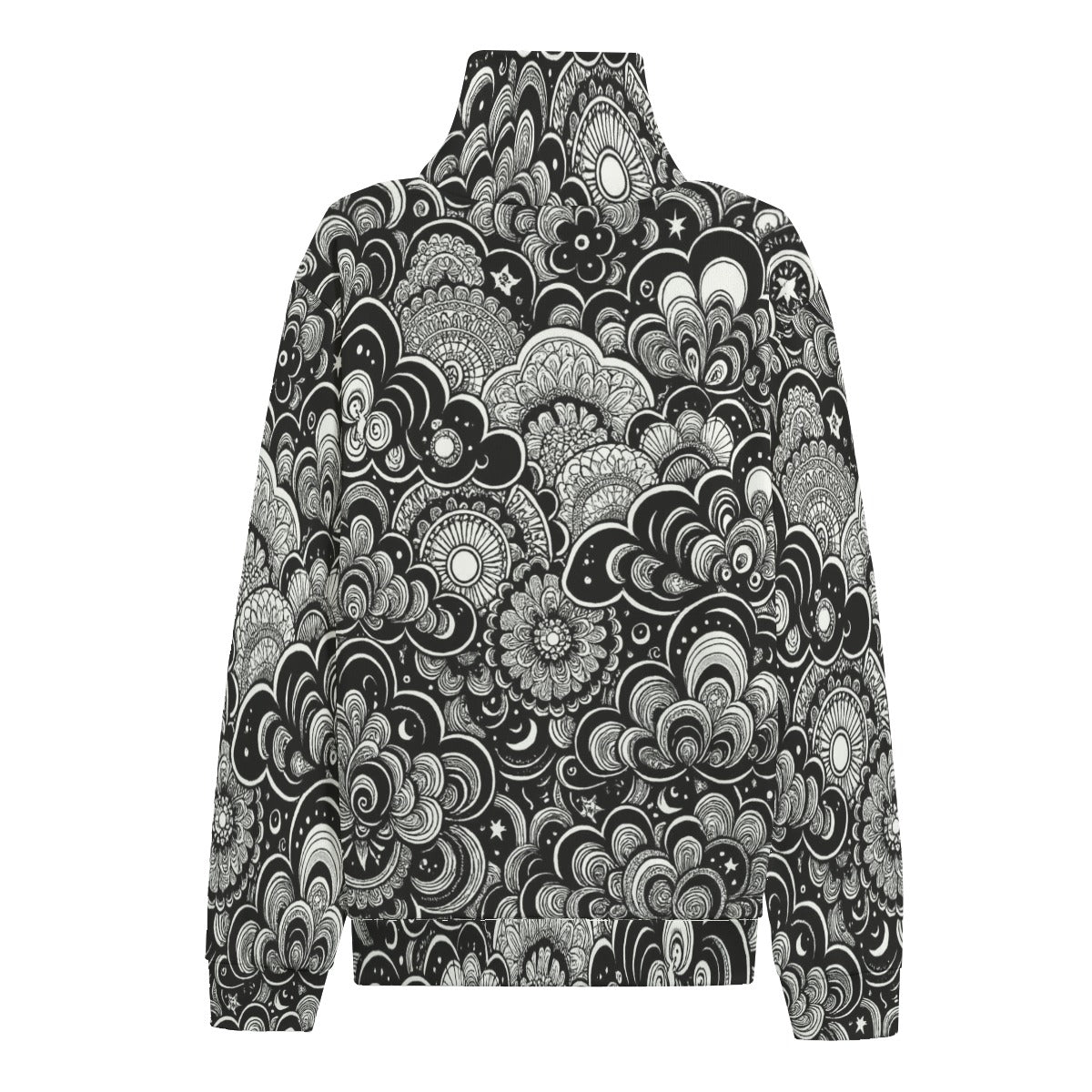 Unisex Turtleneck Knitted Fleece Sweater