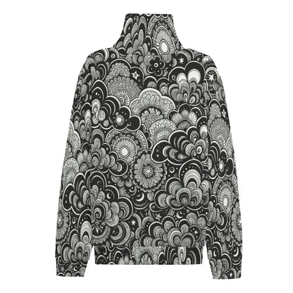 Unisex Turtleneck Knitted Fleece Sweater