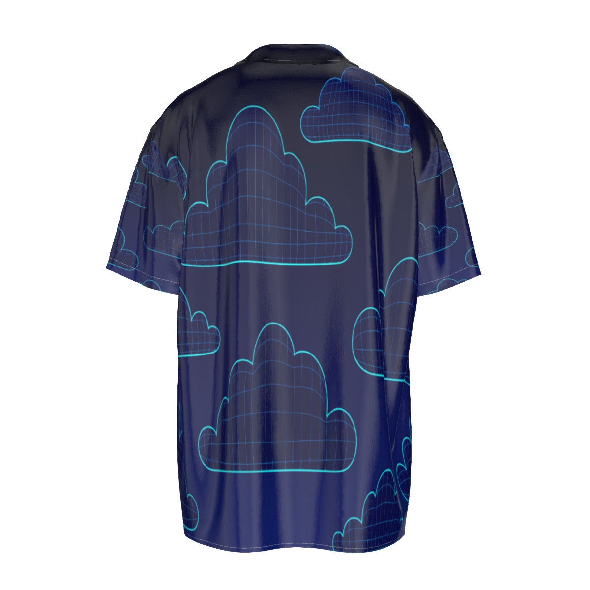 Men's Imitation Silk Short-Sleeved Shirt