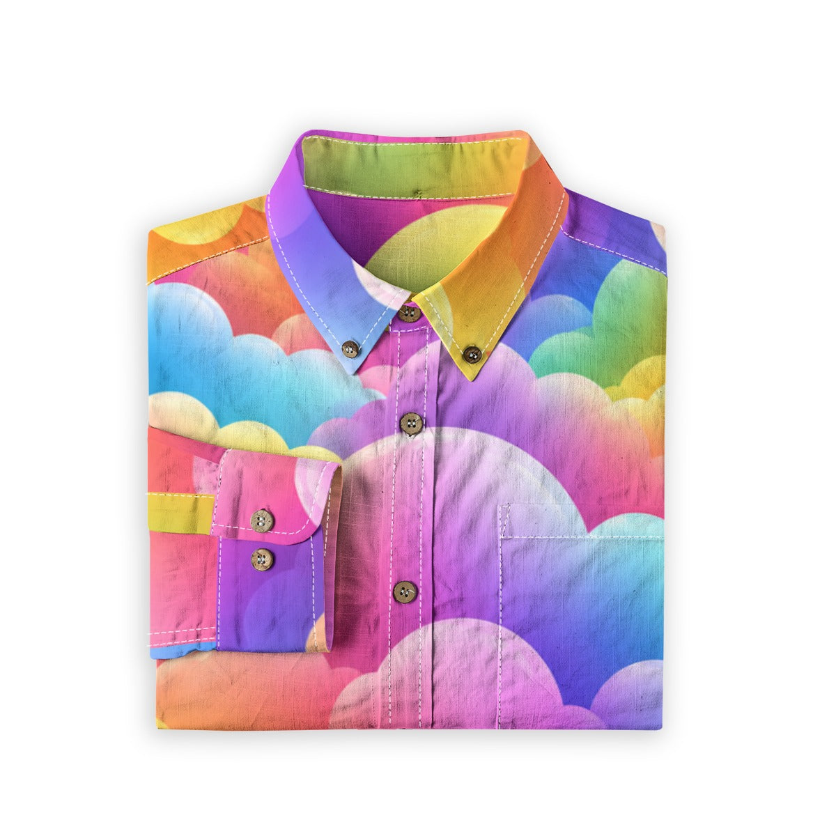 Men's Casual Lapel Long Sleeve Shirt|125GSM Cotton