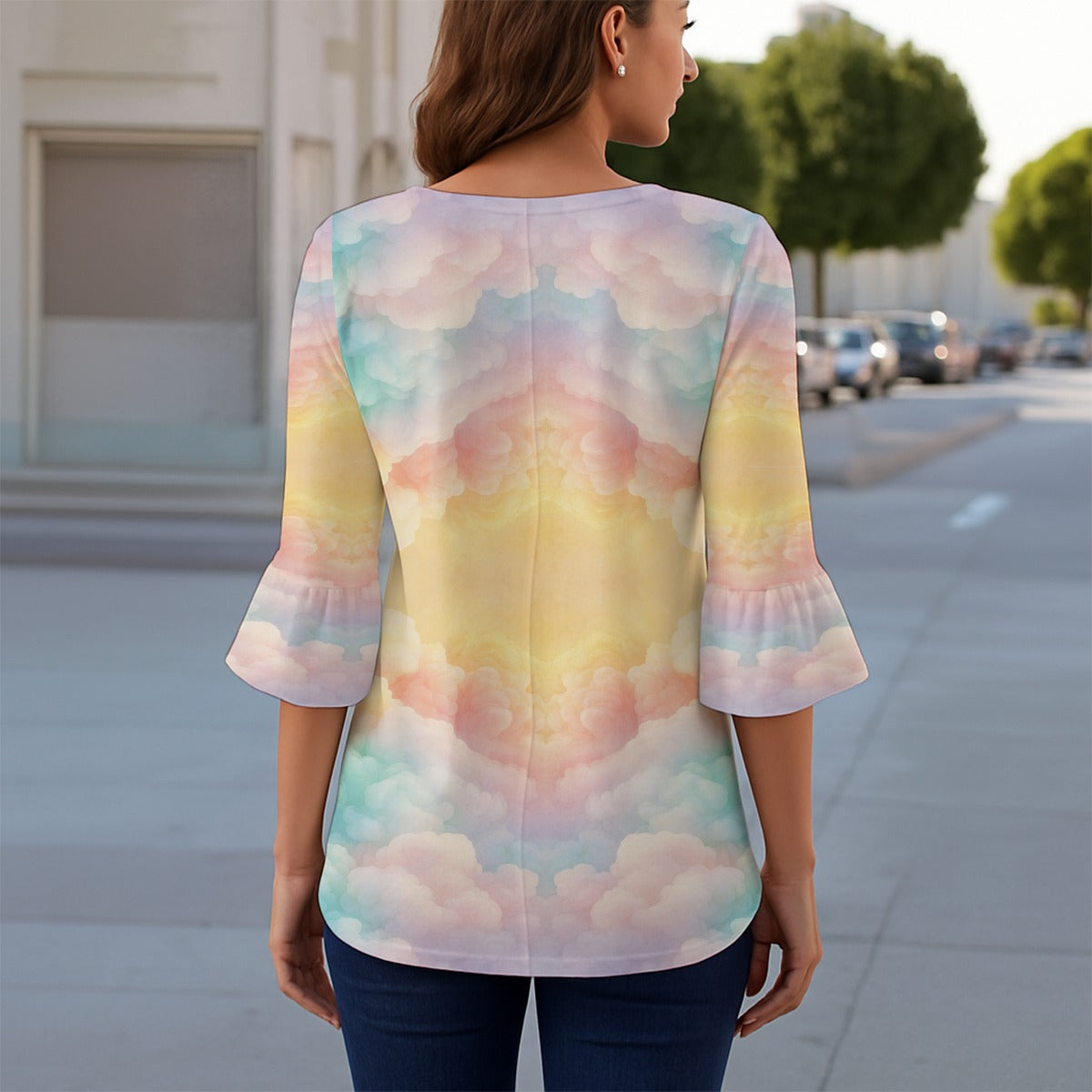 Women's T-shirt With 3/4 Sleeve