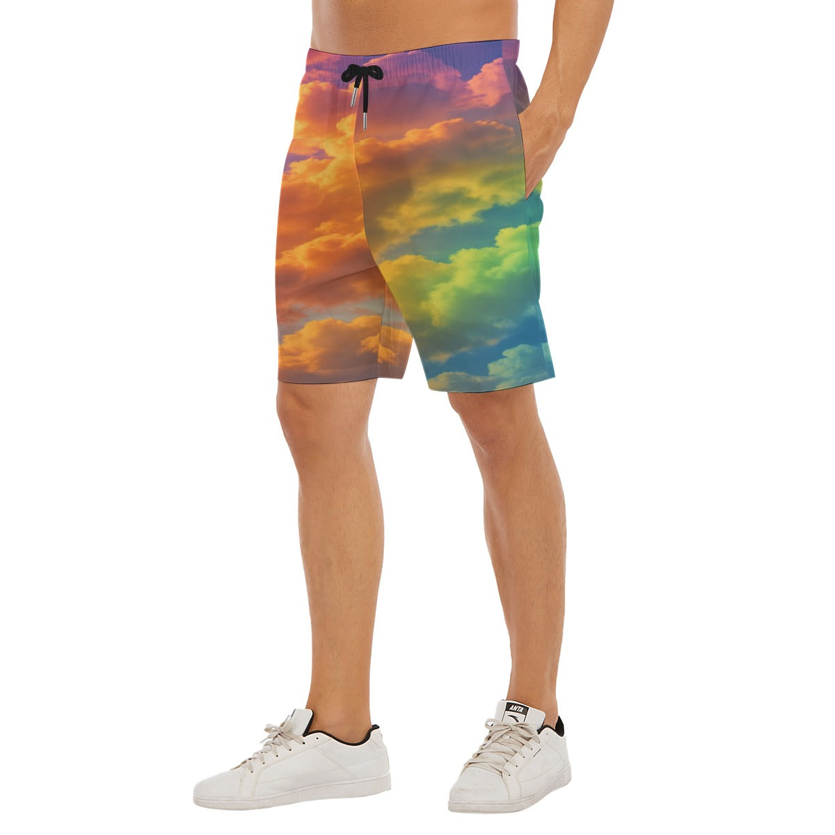 Men's Beach Shorts With Elastic Waist