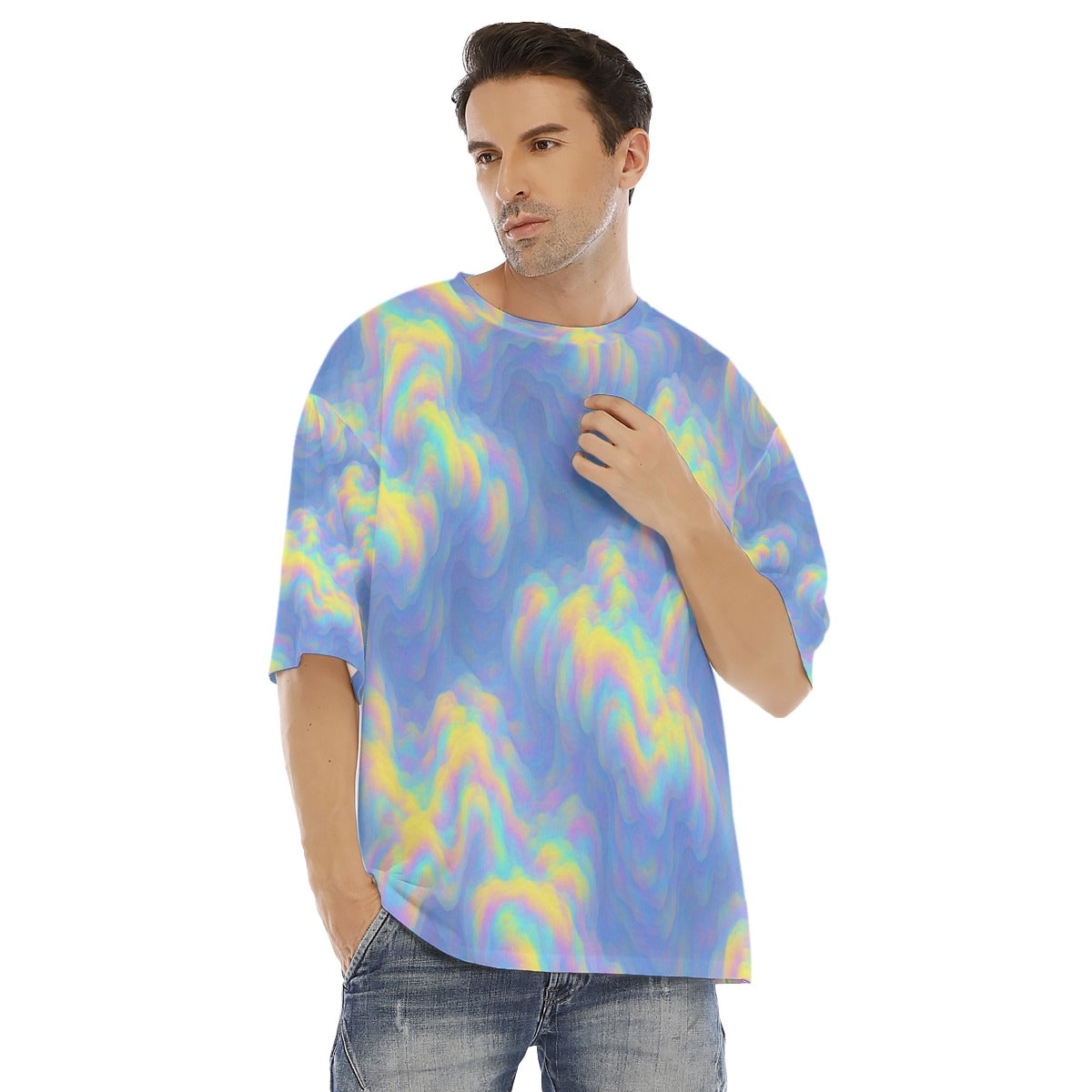 Men's Drop Shoulder T-shirt With Short Sleeve