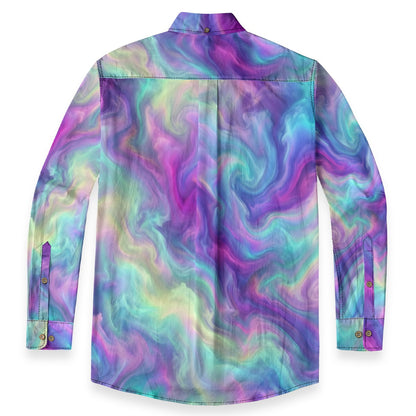 Men's Casual Lapel Long Sleeve Shirt|125GSM Cotton