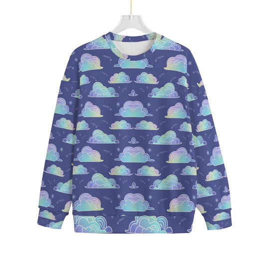 Unisex Drop-shoulder Knitted Fleece Sweater - view 1