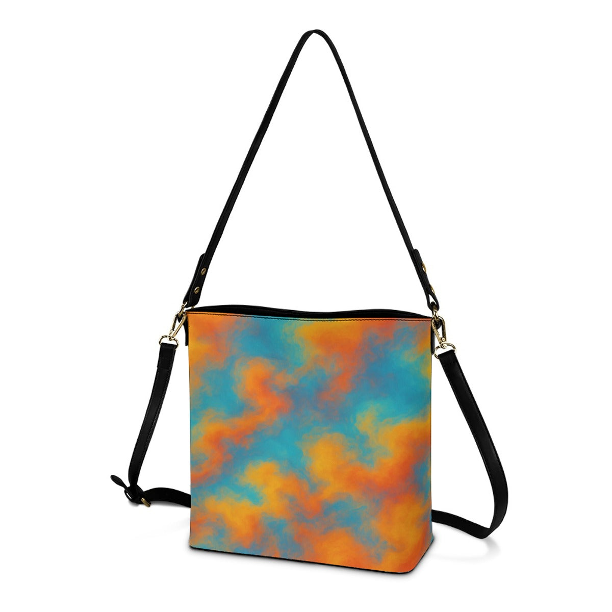 Unisex Minimalist Square Crossbody Bucket Bag