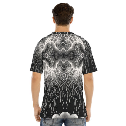 Men's Raglan Sleeve T-shirt With Button Closure