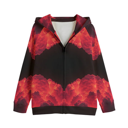 Unisex Kid's Zip Up Raglan Sleeve Hoodie | 310GSM Cotton