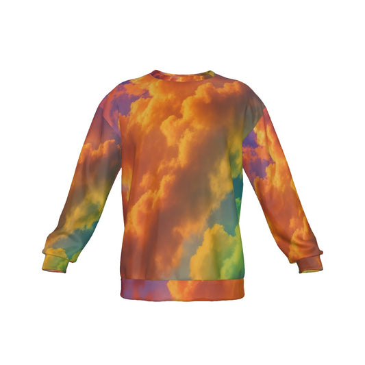 Men's Drop Shoulder Round Neck Long-Sleeved Sweatshirt