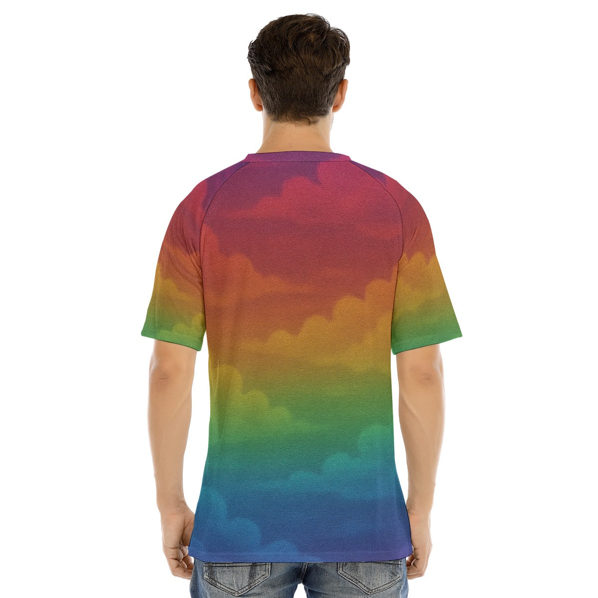 Men's Raglan Sleeve T-shirt With Button Closure