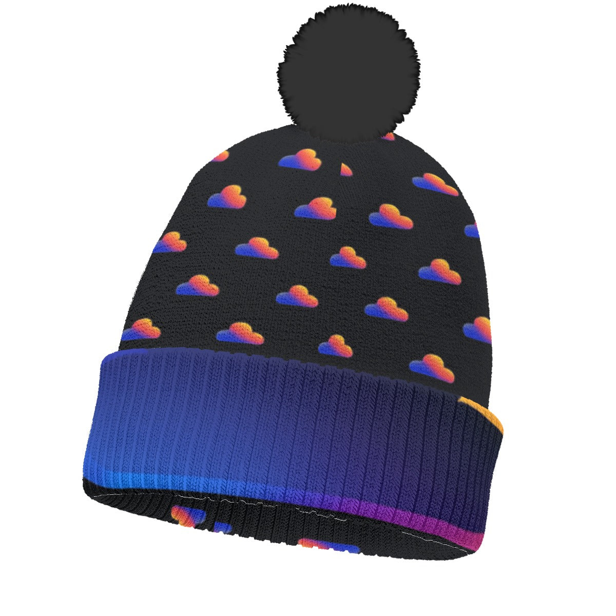 Unisex Knitted Hat With Pom-Pom