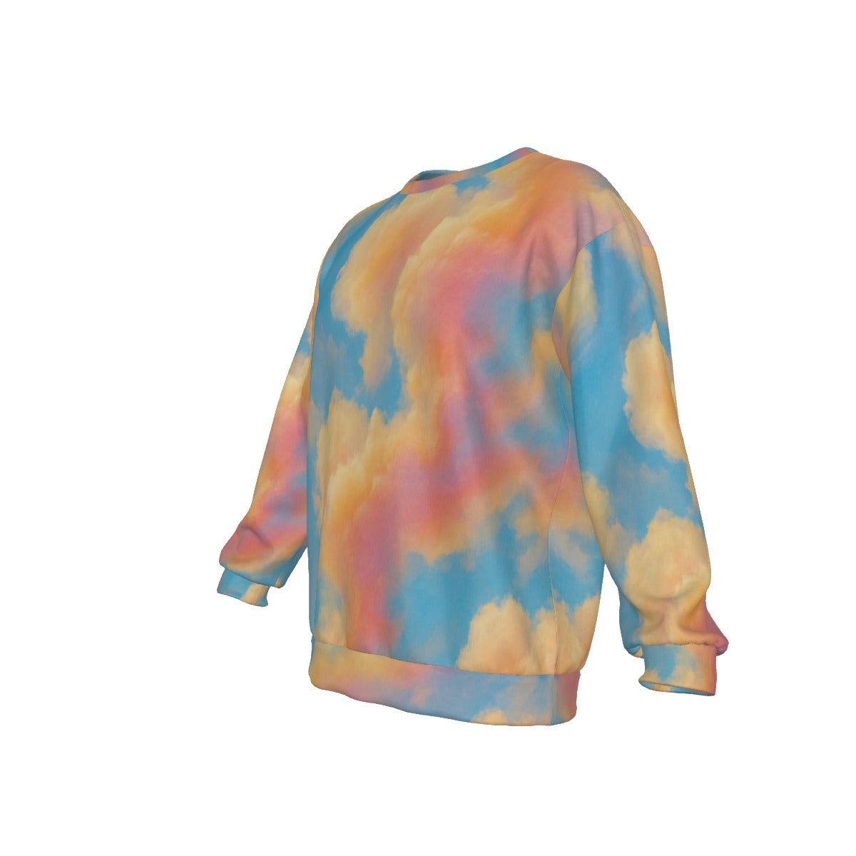 Men's Drop Shoulder Round Neck Long-Sleeved Sweatshirt