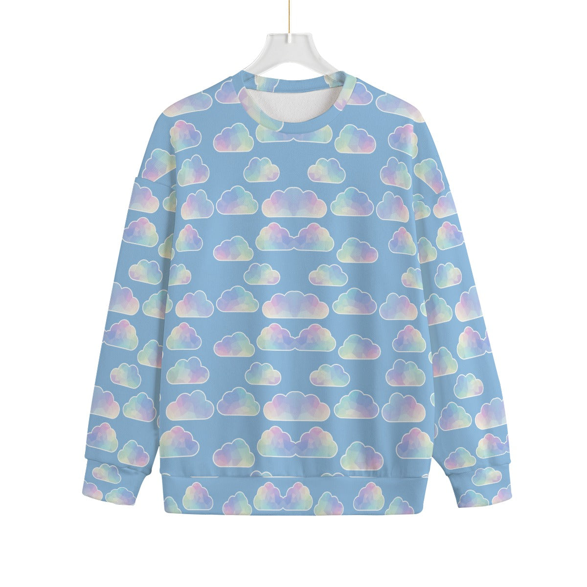 Unisex Drop-shoulder Knitted Fleece Sweater - view 1