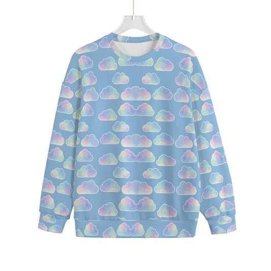 Unisex Drop-shoulder Knitted Fleece Sweater - view 1