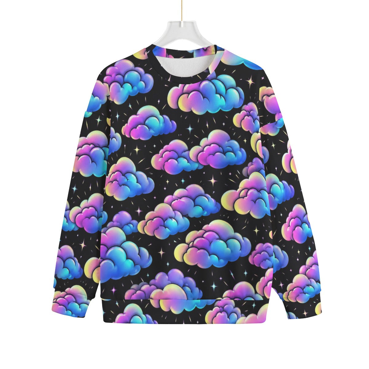 Unisex Drop-shoulder Knitted Fleece Sweater - view 1