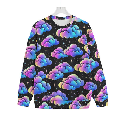 Unisex Drop-shoulder Knitted Fleece Sweater - view 1