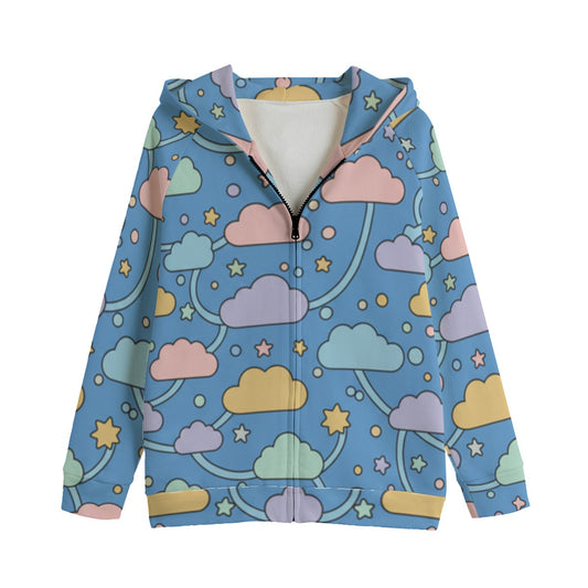 Kid's Zip Up Raglan Sleeve Hoodie | 310GSM Cotton