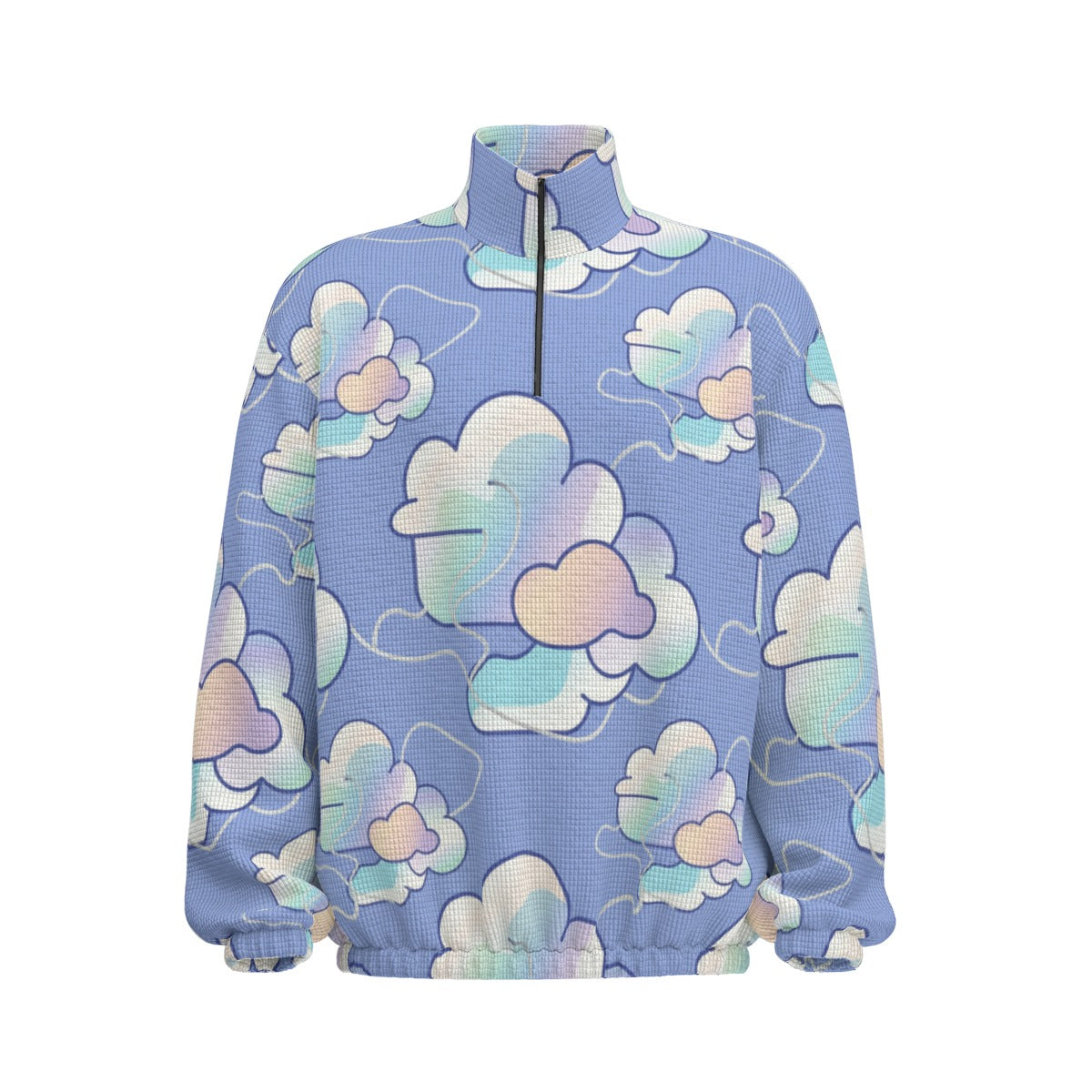 Unisex Turtleneck Zippered Sweatshirt
