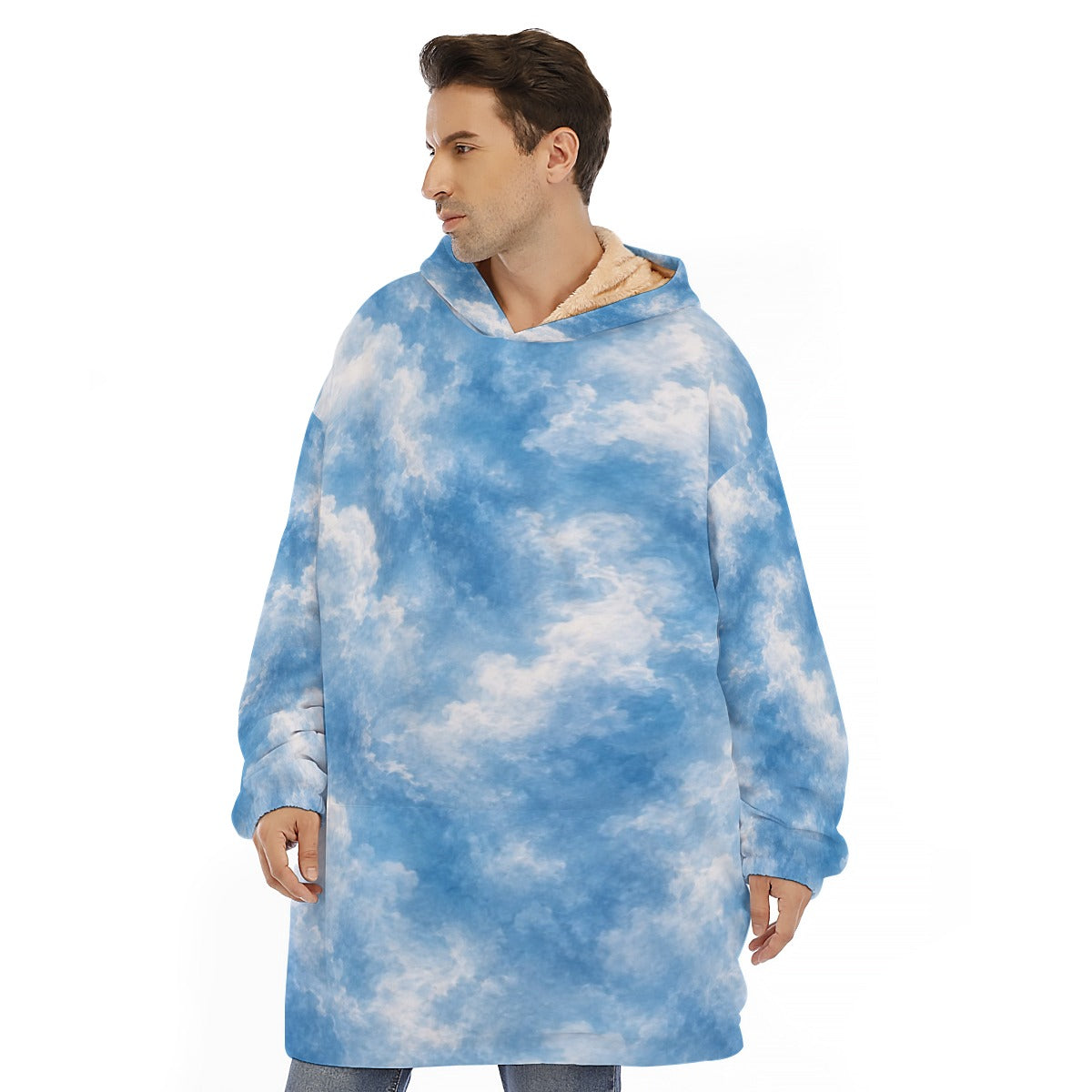 Unisex Sherpa-Fleece Hoodie Blanket - view 1