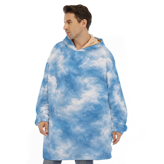 Unisex Sherpa-Fleece Hoodie Blanket - view 1