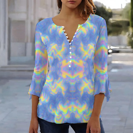 Women's T-shirt With 3/4 Sleeve