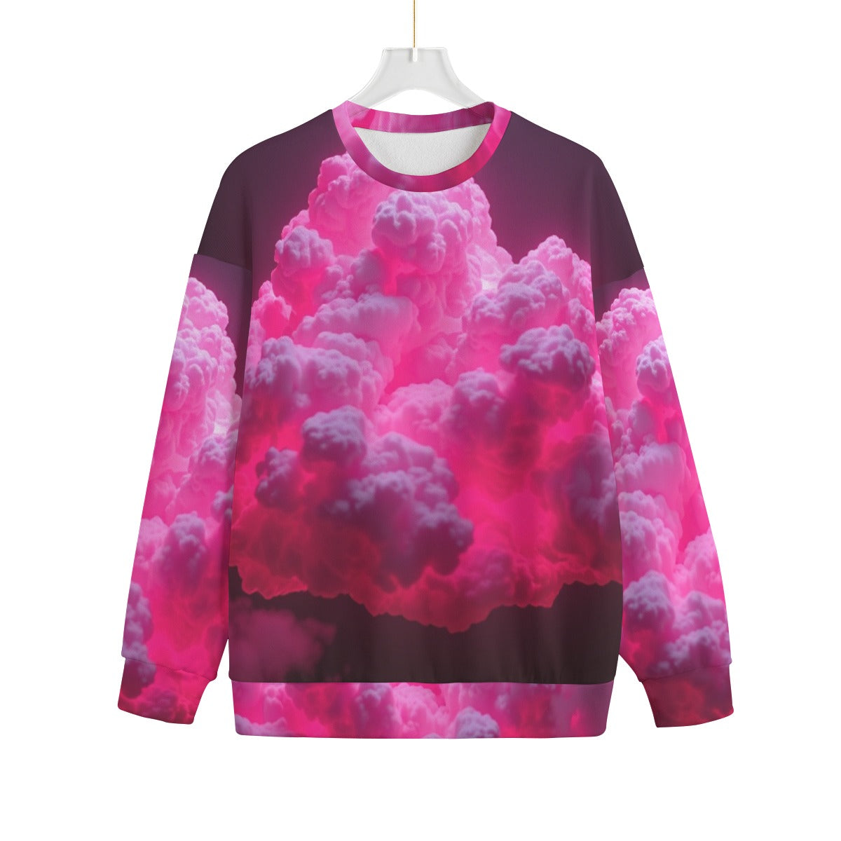 Unisex Drop-shoulder Knitted Fleece Sweater - view 1
