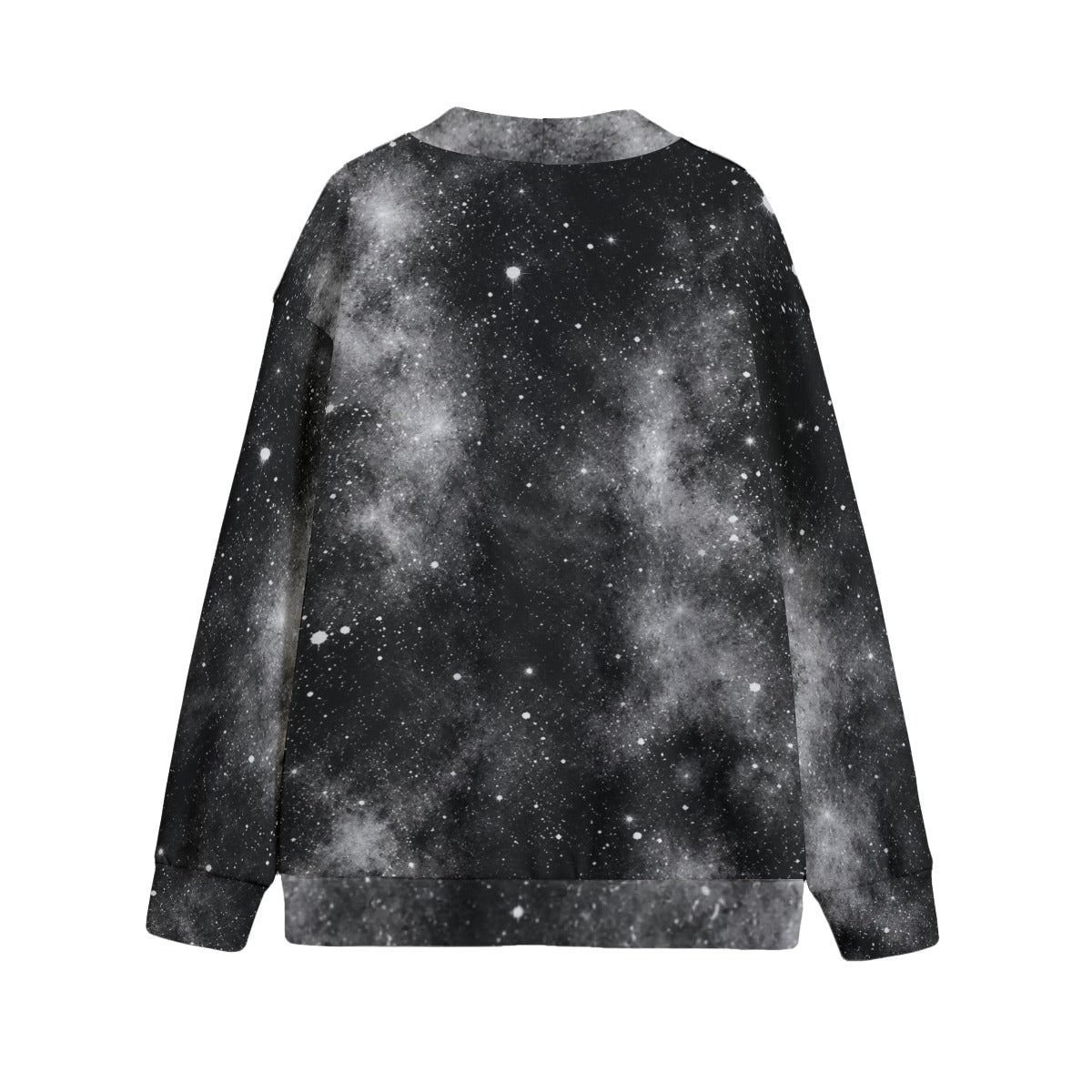 Unisex V-Neck Knitted-Fleece Button Cardigan - view 2