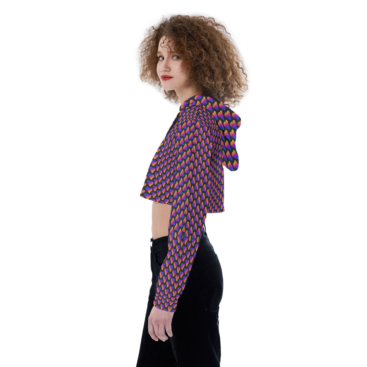 Women's Crop Top Hoodie