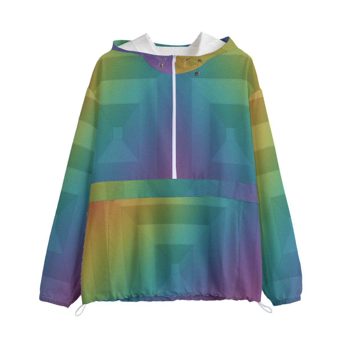 Unisex Pullover Jacket With Zipper Closure