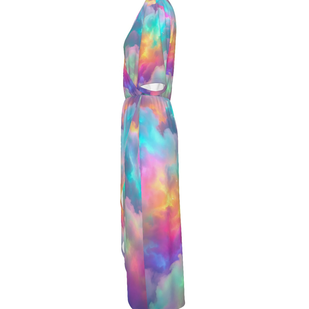 Women's Short Sleeve V-neck Dress