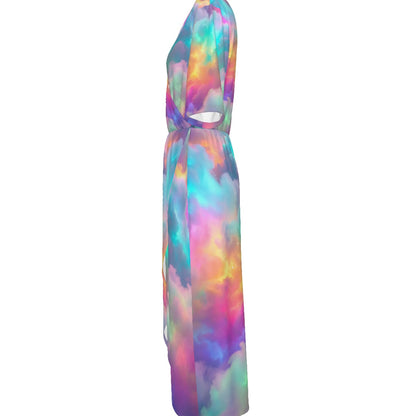 Women's Short Sleeve V-neck Dress